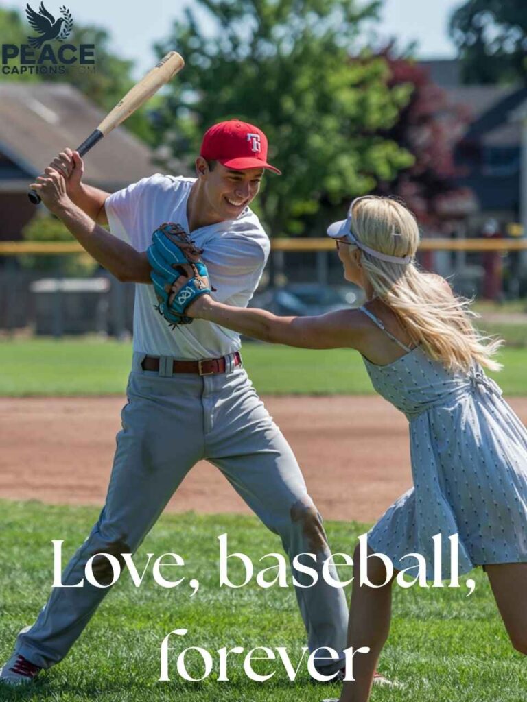 Three-Word Baseball Captions for Instagram with Boyfriend