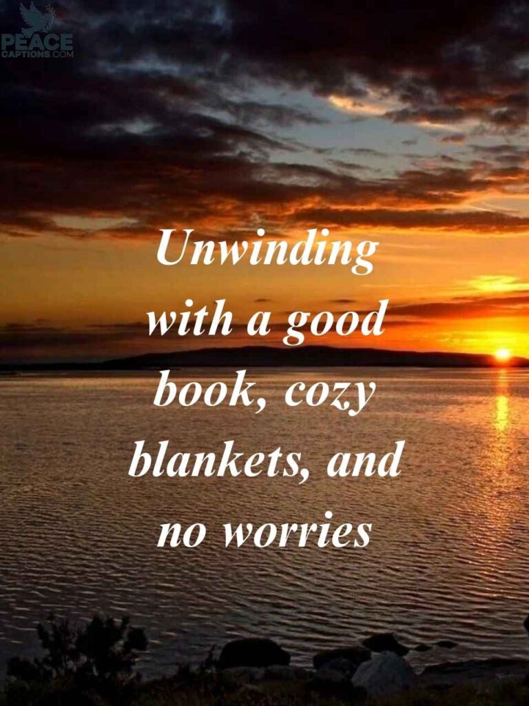 Cozy Evening Captions for Relaxing Nights In