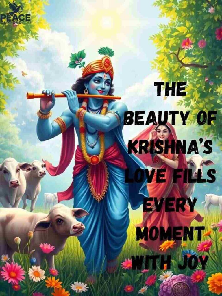 Creative Krishna Captions to Spark Joy