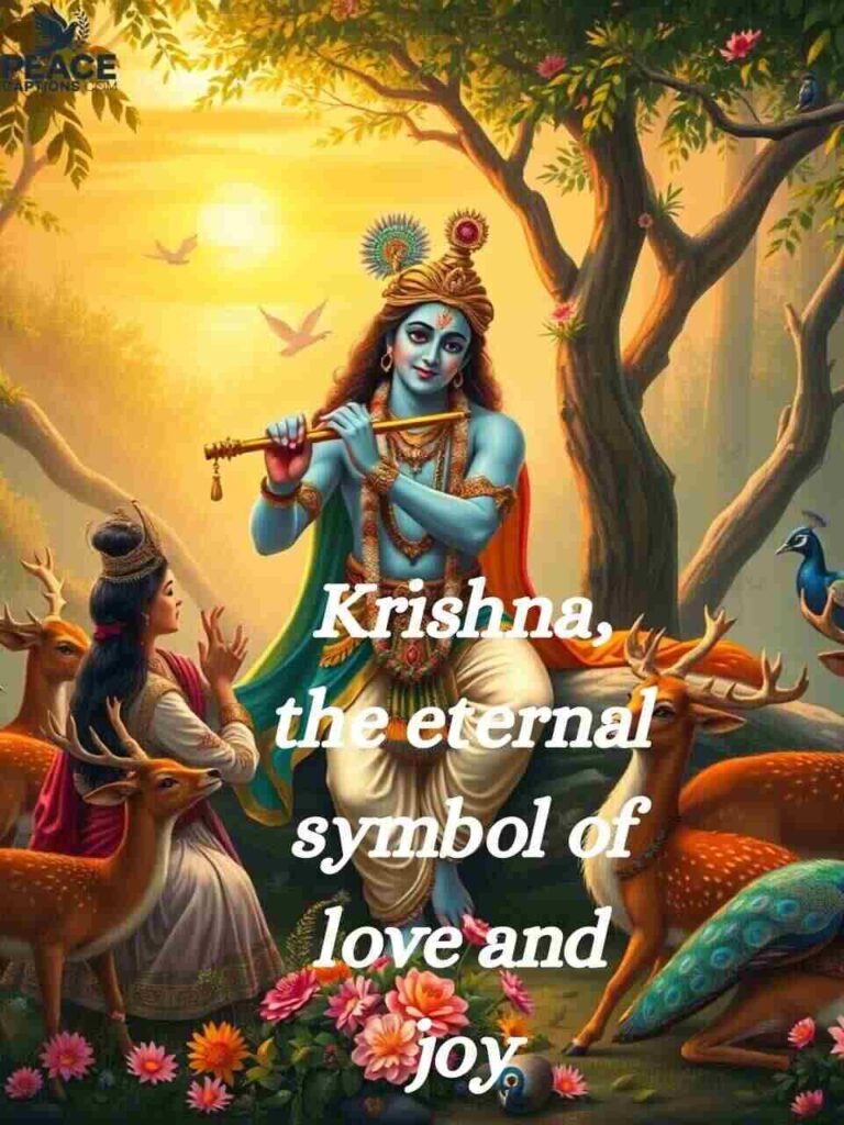 Heartfelt Krishna Captions to Share Love