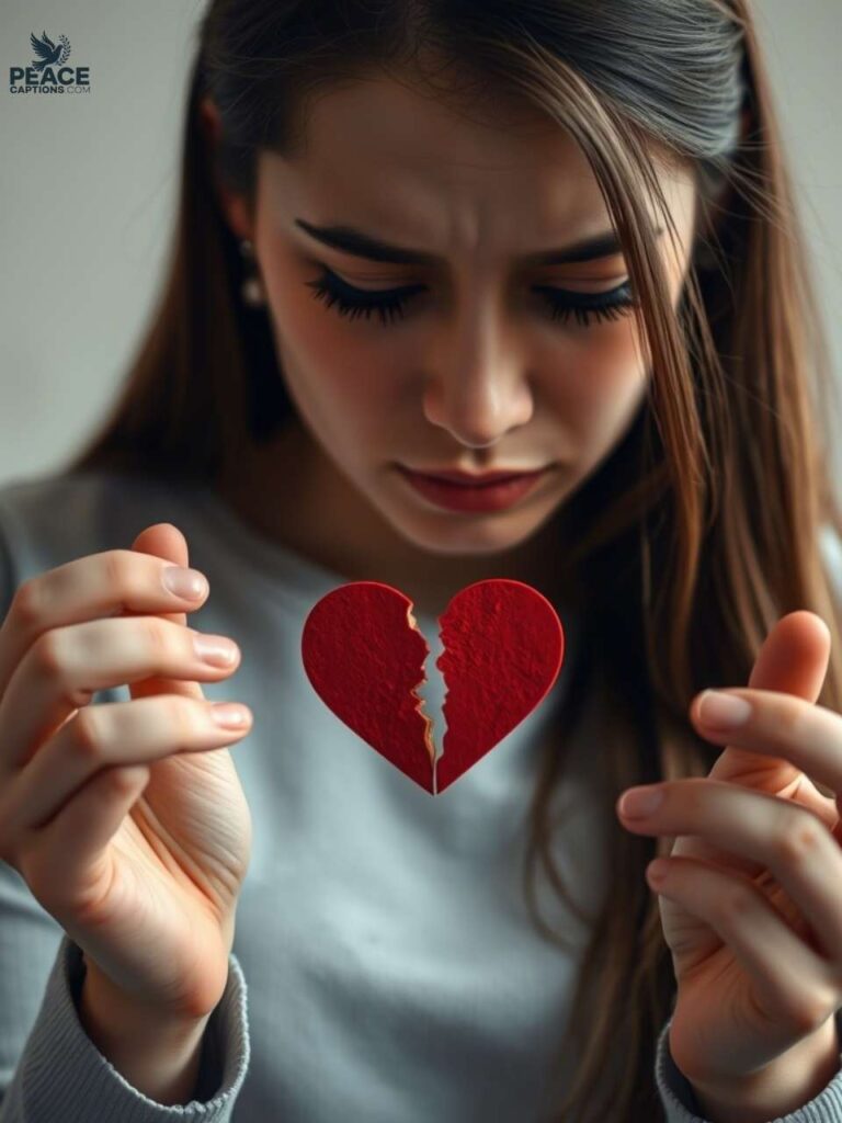 Reflective Captions for Moving On After Heartbreak