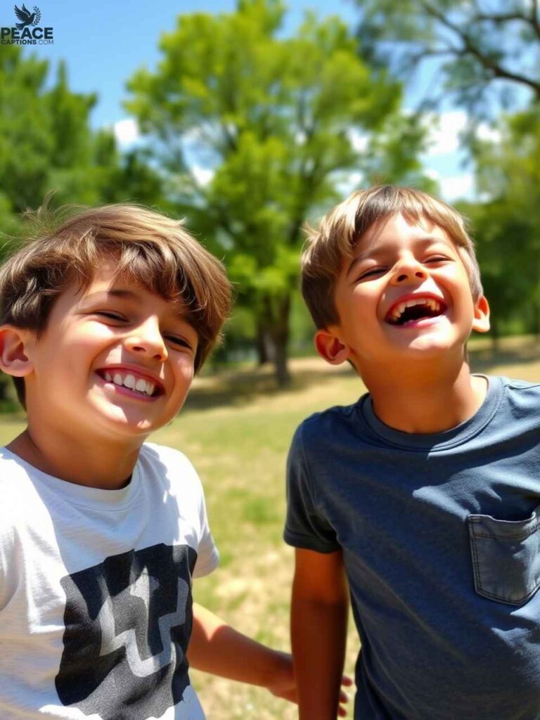 Attitude-Filled Captions for Brother Bonding Moments