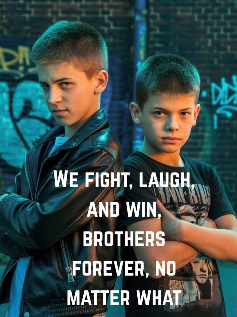 Funny Attitude Captions for Brothers on Social Media